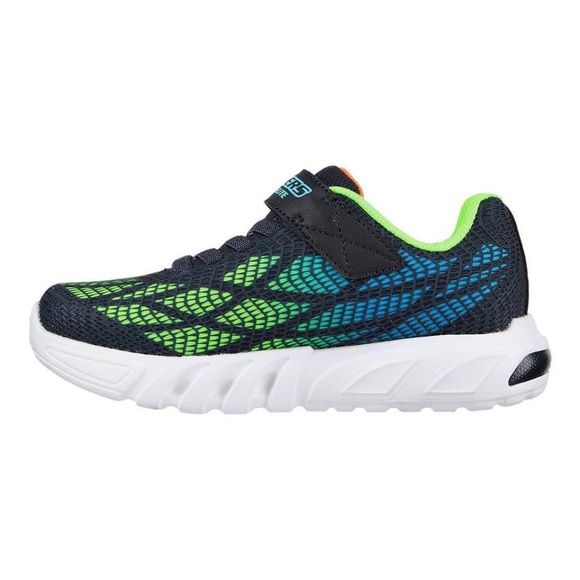 BRAND NEW boy youth skechers lights light up vorlo velcro shoes size 3Y & 4Y - Picture 4 of 6